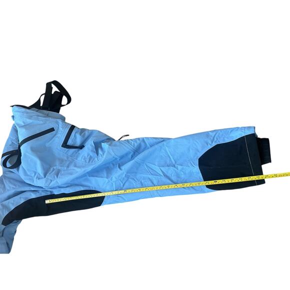 Vintage Polo Sport RLX Blue Black Suspender Snowpants Womens Medium - Picture 5 of 5
